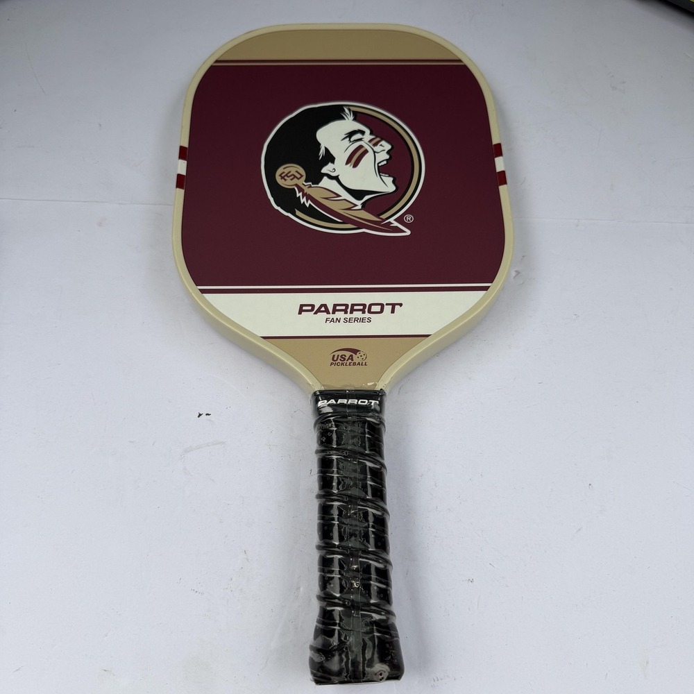Florida State Seminoles Pickleball Paddle One Size‎ Red NCAA Parrot Fan Series